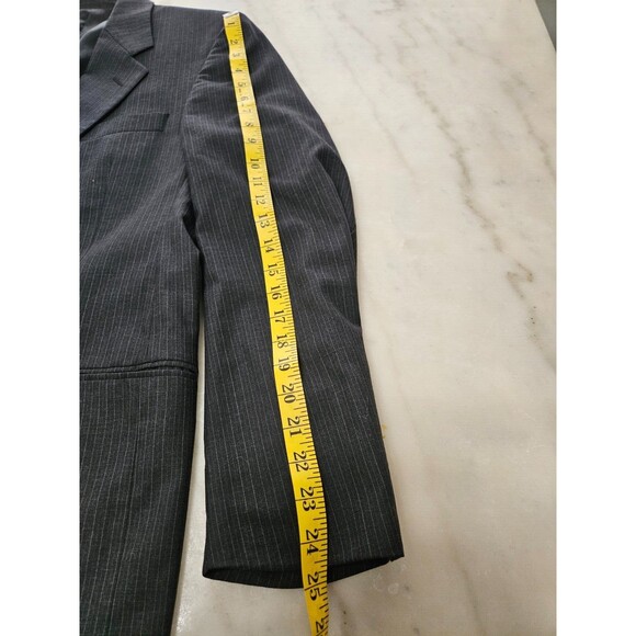 Louis Roth Men's Sartorial Two-Button Black Tuxedo Style Jacket Blazer Size 40R - Picture 6 of 9